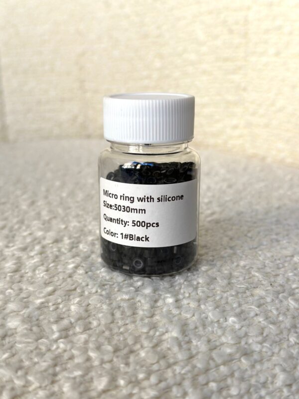 Micro-ring Nero (anellini silicone) 500pz - immagine 5
